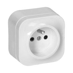 shumee ToDo 2P+Z enojna nadometna vtičnica IP20 bela