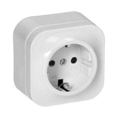 shumee ToDo 2P+Z enojna nadometna vtičnica Schuko IP20 bela