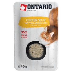 shumee Ontario juha s piščancem in zelenjavo za odrasle mačke 40 g