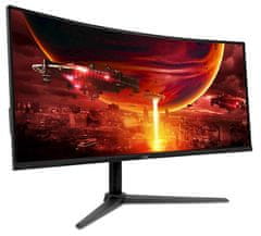 Acer Nitro ED340CUS3bmiipx monitor, 86,36 cm (34), 180 Hz ukrivljen, črni (UM.CE0EE.301)