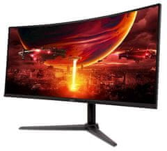 Acer Nitro ED340CUS3bmiipx monitor, 86,36 cm (34), 180 Hz ukrivljen, črni (UM.CE0EE.301)
