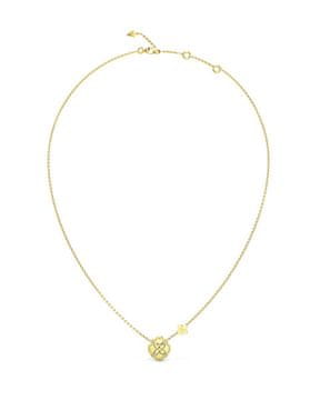 Guess Nežna pozlačena ogrlica Divji cvet JUBN05502JWYGT/U