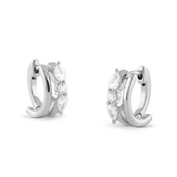 Guess Srebrni uhani s cirkoni Nuances JSBE04520JWRHT/U