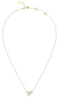 Guess Pozlačena ogrlica Srce in neskončnost Iconique JUBN05530JWYGT/U