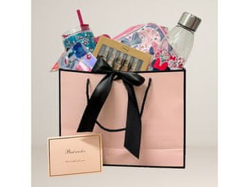 Halantex Darilni paket Minie Mouse v luksuzni roza darilni vrečki s črnim lokom