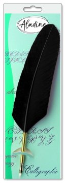 Aladine Pisalo za pisanje in kaligrafijo - Gusarsko pero s kovinsko konico črno