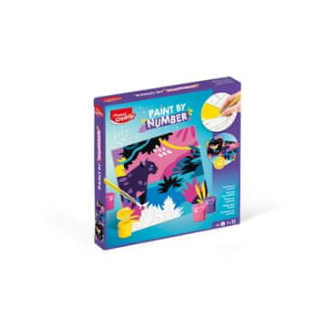 Maped Maped Set Barvanje Po Številkah Leopard