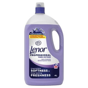 Lenor Professional Purple Bloom mehčalec za perilo, Lavender, 4 l, 200 pranj