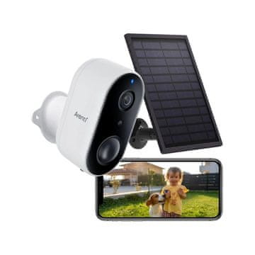 Arenti GO1 & SP brezžična zunanja kamera s baterijo za polnjenje in solarni panel