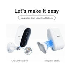 Arenti GO1 & SP brezžična zunanja kamera s baterijo za polnjenje in solarni panel