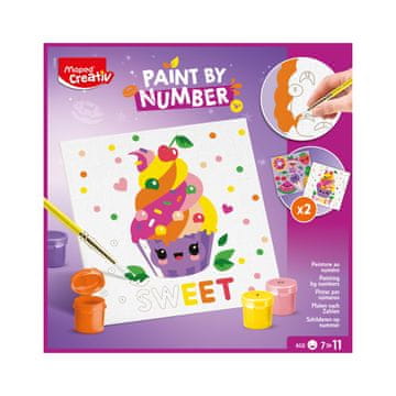 Maped Maped Set Barvanje Po Številkah Sweet