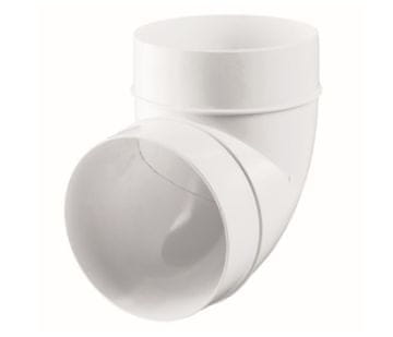 shumee Okrogli komolec 125 mm, 90-stopinjsko prezračevanje, VENTS 590