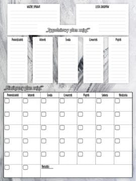 shumee Hladilnik koledar Magnetna tabla Veliki Mesečni tedenski planerji XXL