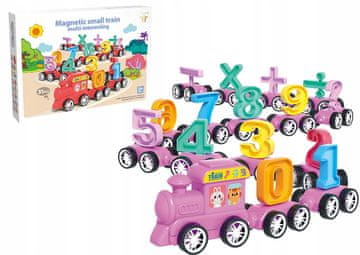 shumee Roza izobraževalni magnetni vlak za učenje številk Montessori operacije 31 kosov