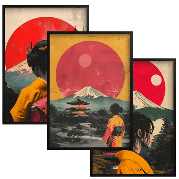 shumee Plakati Stenske slike za dekoracijo spalnice dnevne sobe v slogu Japandi