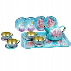 shumee VELIK ČAJNI SERVIS V PREVITKU Z MORSKO DEKLICO VRČ PLADENJ KROŽNIKI SKODELICE