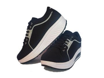 shumee Superge Fit Walk z rocker podplatom, črne barve, 38