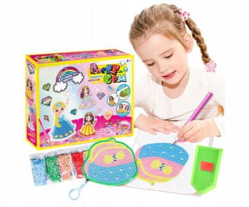 shumee KOMPLET DIAMANTNEGA VEZENJA TORBICA S 1000 DIAMANTI