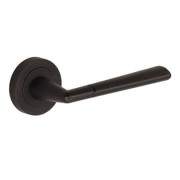 shumee Kljuka za vrata DH81, Erni, Basic Line, okrogla ploščica, super mat črna