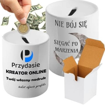 shumee Hranilnik s svojim tiskom, fotografijo, logotipom, kot darilo + škatla