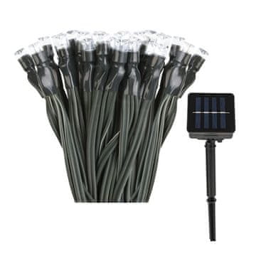 shumee Solarna LED veriga 200 bela - do 8 načinov, 20 m