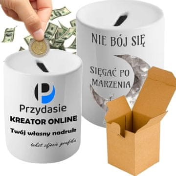 shumee Hranilnik s svojim tiskom, fotografijo, logotipom, kot darilo + škatla