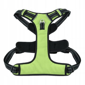 shumee HUGGY DOGGY nastavljiv, netiskajoč zaščitni oprsnik za majhne pse, zelen XS