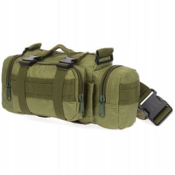 shumee VOJAŠKA TORBA ZA PAS OLIVNE OBLEKE Z TRAKOM