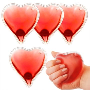 shumee 4x grelniki za roke in noge, v obliki srca, darilo za valentinovo