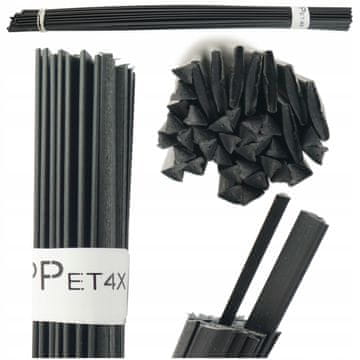 shumee PPET4X Lepilo za varjenje plastike PP/ET4X, mešanica 100 g trikotnih trakov