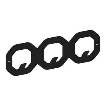 GAMET Obešalnik WS40, HEXAGON, črne barve