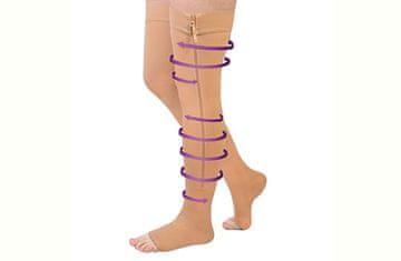 shumee Kompresijske nogavice - z zadrgo, nogavice čez kolena Deluxe XXL