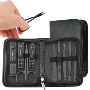 shumee Komplet za pedikuro in manikuro, velik, 9-v-1, pilica za dodatke