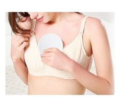 shumee Bambusove blazinice za dojenje, oblikovane za večkratno uporabo, bele