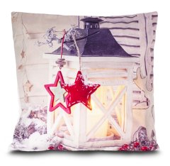 shumee LED prevleka za vzglavnik 40x40 Lanterna bela