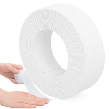 shumee Tesnilni trak za kad, tuš kad, umivalnik, vodoodporen, samolepilni, 38 mm