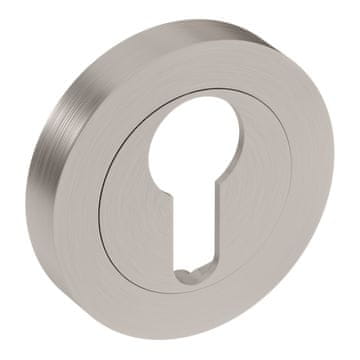shumee Spodnja plošča PLT24-Y, brušen nikelj, okrogla