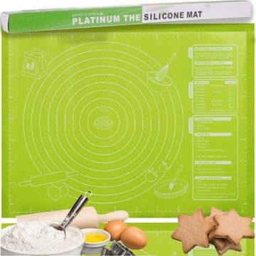 shumee Silikonska podloga za testo, kuhinjska tehtnica, velika XXL 60x45, zelena