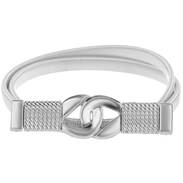 shumee ŽENSKI VZMETNI PAS, ELASTIČEN, KOVINSKI, VZMETNI, PLOŠČAT, SREBRN