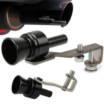 shumee Turbo Whistler Nitro Tuning izpušna cev dušilec zvoka črna