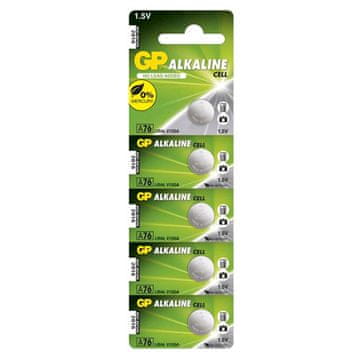 GP Batteries Baterija A76, 5 kosov, 1,5 V