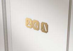 GAMET Plaketa ŠTEVILKA 7, satenasto zlato, 70 mm