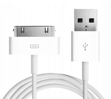 shumee QIKtech 30-pinski USB kabel za iPhone 4 4S 3GS 3G 3 iPod iPad 2 3 1 m (bel)