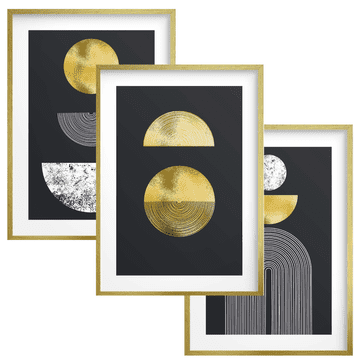 shumee Moderni zlati plakati Stenske slike Stenska dekoracija za dnevno sobo, spalnico