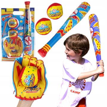 shumee Baseball komplet rokavic z dvema žogicama, baseball palica za otroke