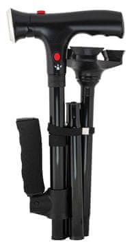 shumee Zložljiva pohodna palica z LED lučko in alarmom