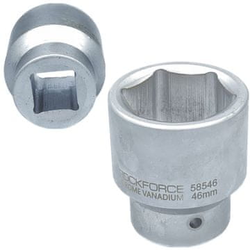 ROCKFORCE Vtičnica 1"" 46mm 6-stranska Cr-V