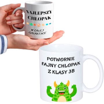 shumee Skodelica za moški dan fanta z natisnjenim napisom, darilo z imenom, dan fanta