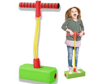 shumee Skakalec Pogo stick za otroke, skakalna palica, zabava, ravnotežje, zelena