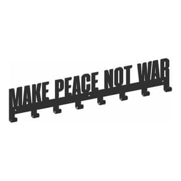 GAMET Obešalnik WS27, MAKE PEACE NOT WAR, črne barve